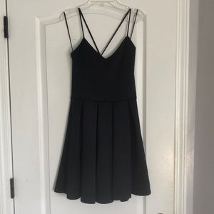 Girl’s Navy Backless Mini Formal Dress